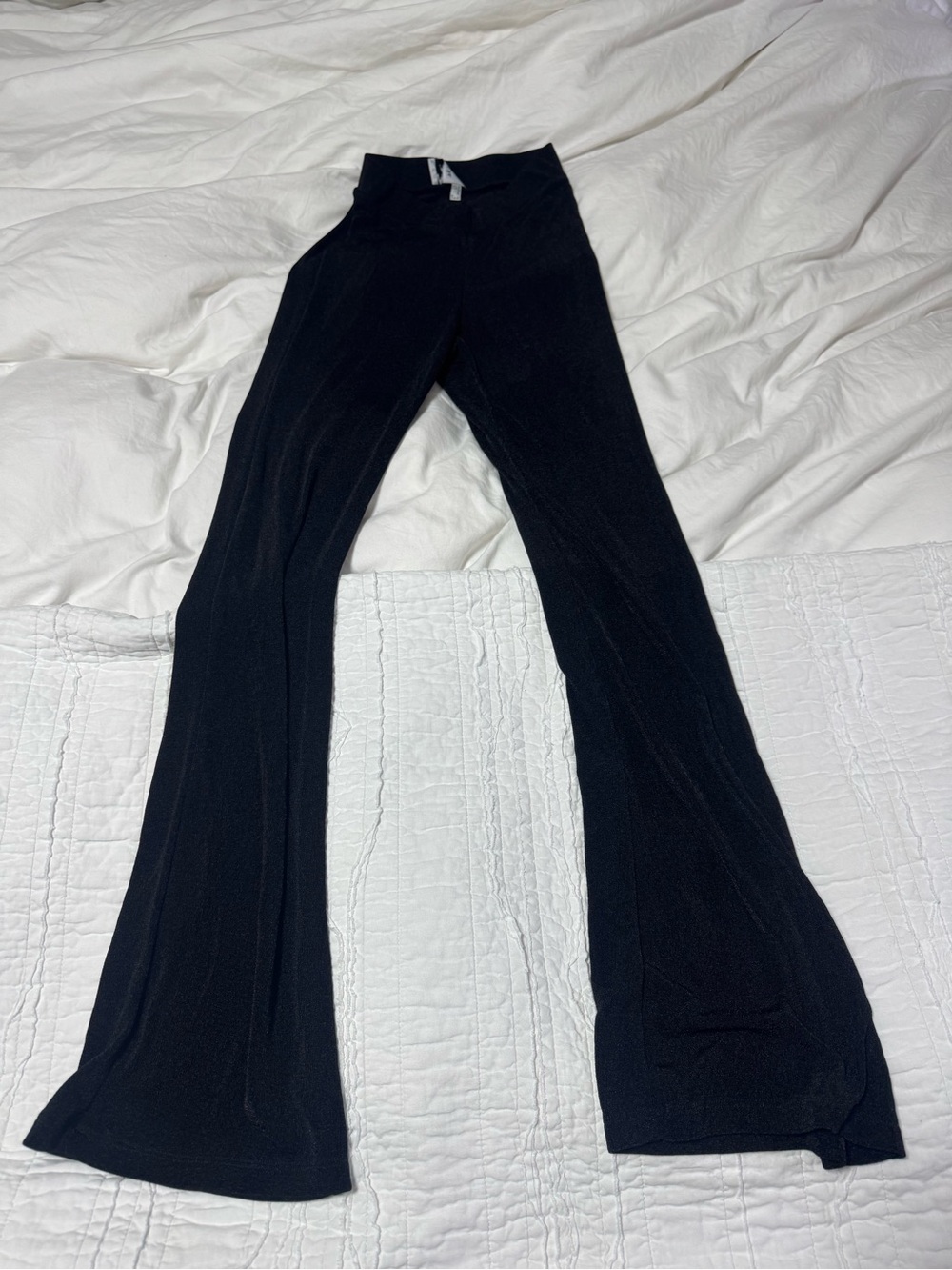 Princess Polly Black Flared Knit Pants